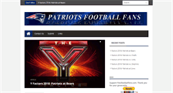 Desktop Screenshot of patsfootballfans.com
