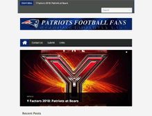 Tablet Screenshot of patsfootballfans.com